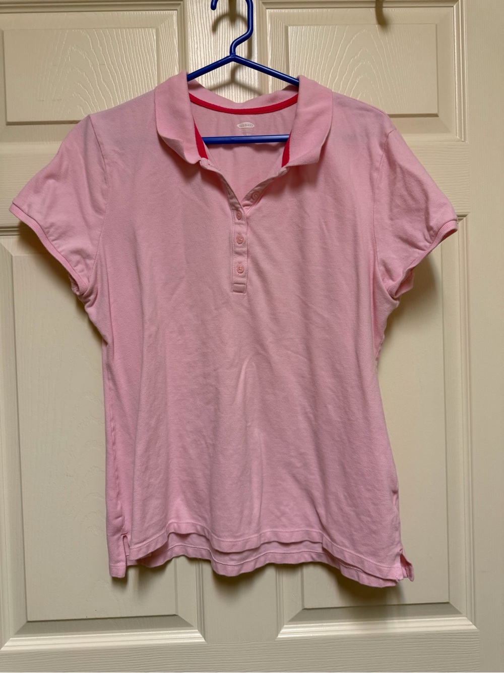 Old Navy Pink Short Sleeve Polo Tee